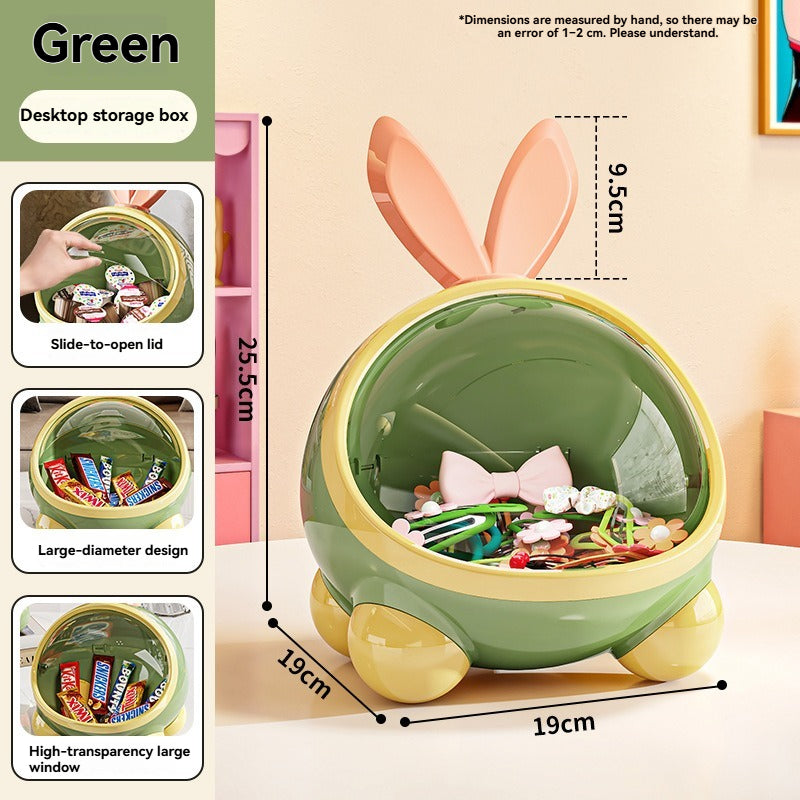 Cartoon Desktop Storage Box with Lid for Small Items