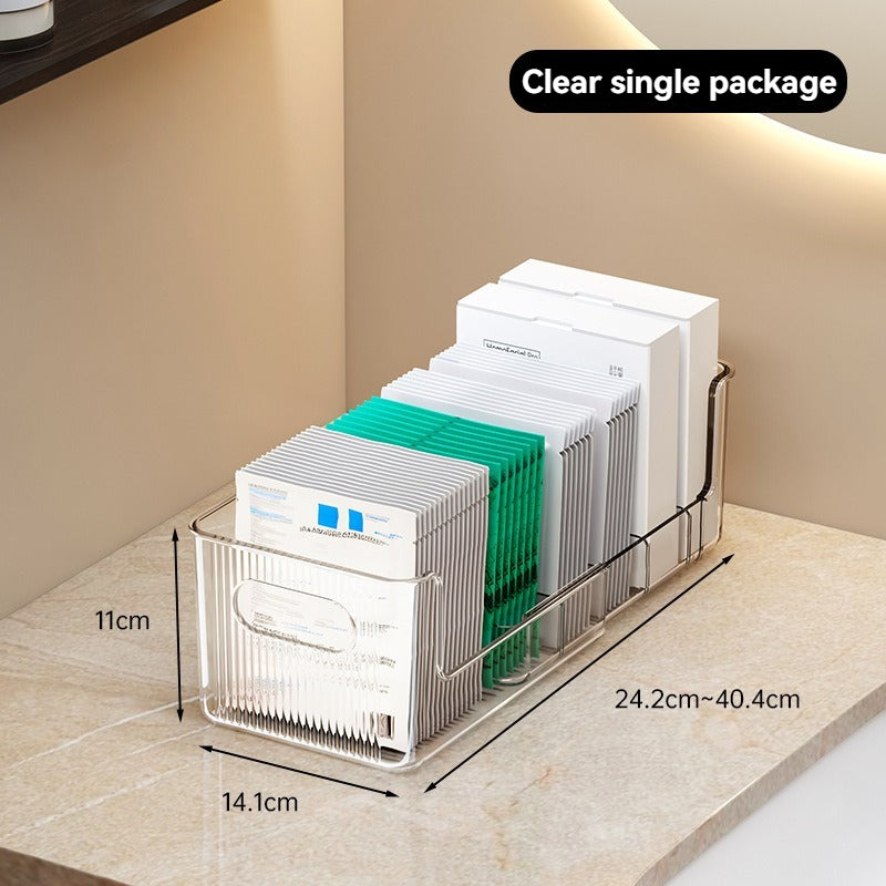 Adjustable Drawer Organizer Box for Mask & Small Item Storage