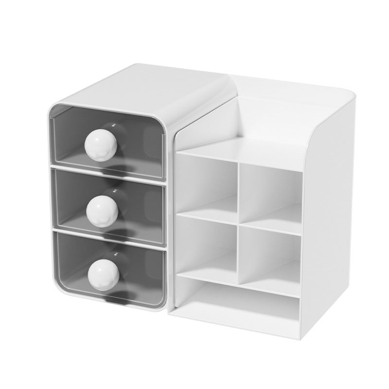 Desktop Book Organizer with Pen Holder for Desk Storage