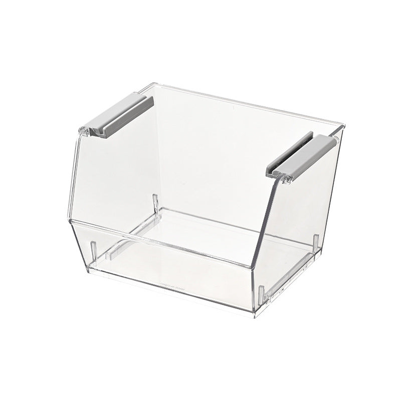 Clear U-Shaped Desktop Organizer Box for Desk Storage